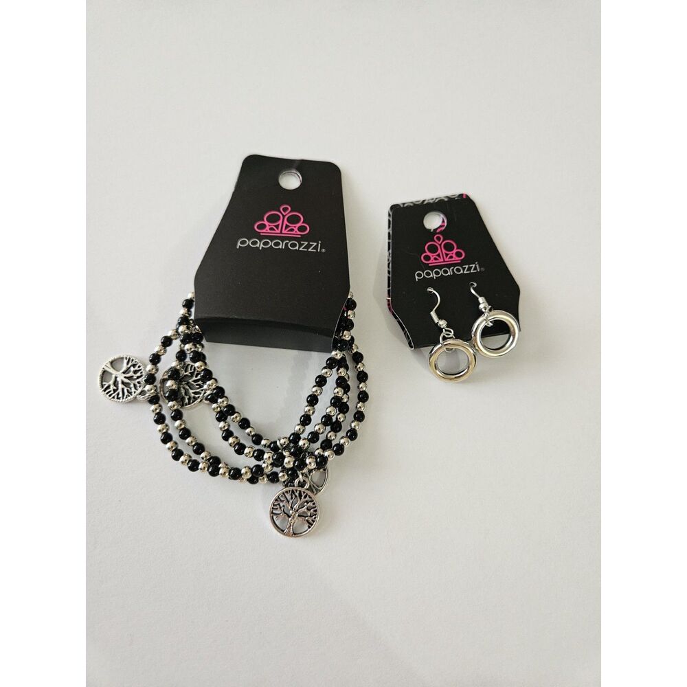 Paparazzi Bracelet and Earrings Set